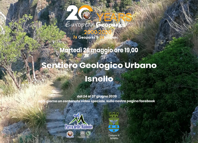 IL SENTIERO GEOLOGICO URBANO DI ISNELLO European Geopark Week 2020